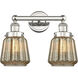 Chatham 2 Light 15.5 inch Polished Nickel Bath Vanity Light Wall Light in Mercury