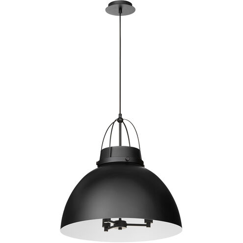 Pruitt 3 Light 21 inch Matte Black Pendant Ceiling Light