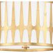 Royston 3 Light 18 inch Antique Gold Flush Ceiling Light