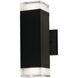 Edmund LED 12 inch Black Outdoor Wall Sconce