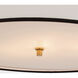 Thomas O'Brien Reed 2 Light 22 inch Hand-Rubbed Antique Brass Hanging Shade Ceiling Light in Linen with Black Trim