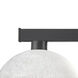 Cobalt 3 Light 46 inch Matte Black Billiard Ceiling Light in White Linen Glass
