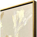 Golden Stems II Beige and Brown and Metallic Canvas, The Studio
