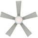 Wynd 42 inch Stainless Steel Downrod Ceiling Fan in 3500K