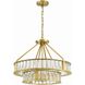Farris 6 Light 24.5 inch Aged Brass Chandelier Ceiling Light