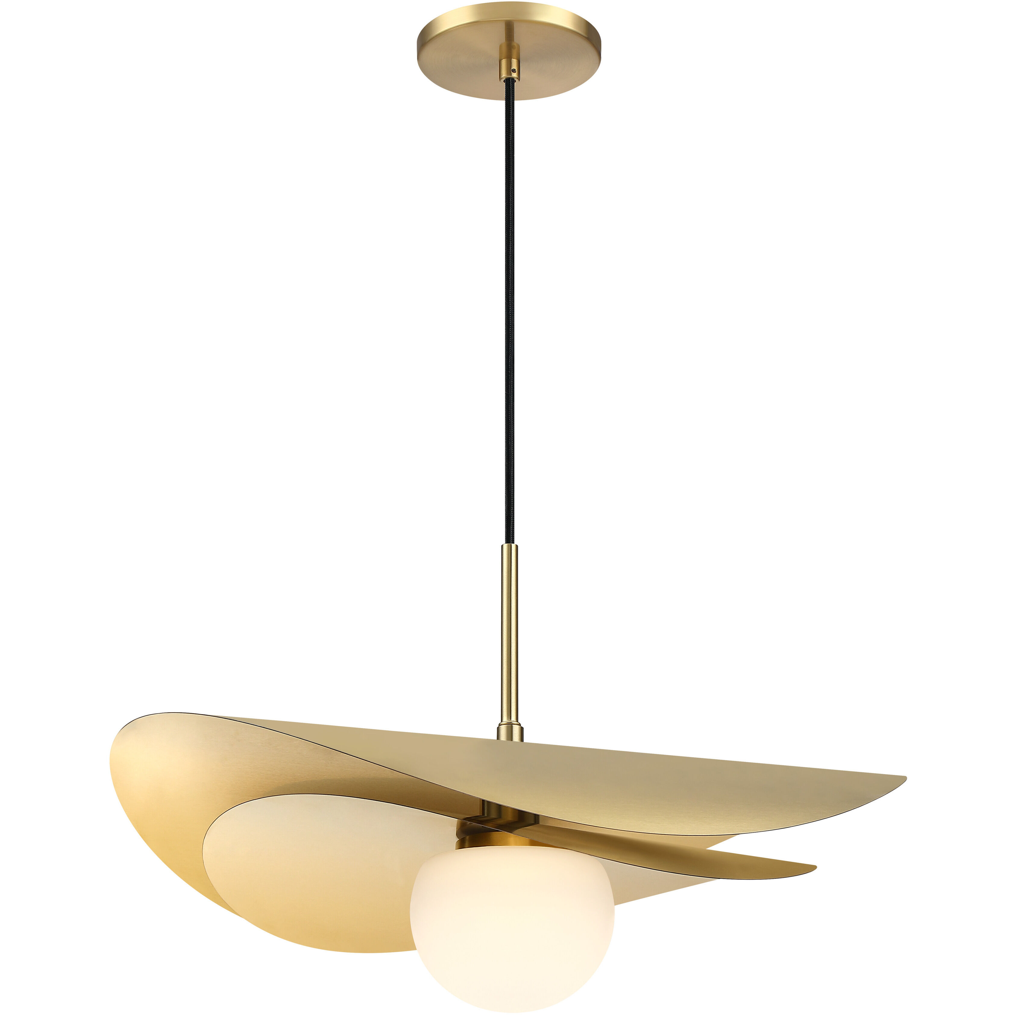 Paven LED 20 inch Aged Brass Pendant Ceiling Light
