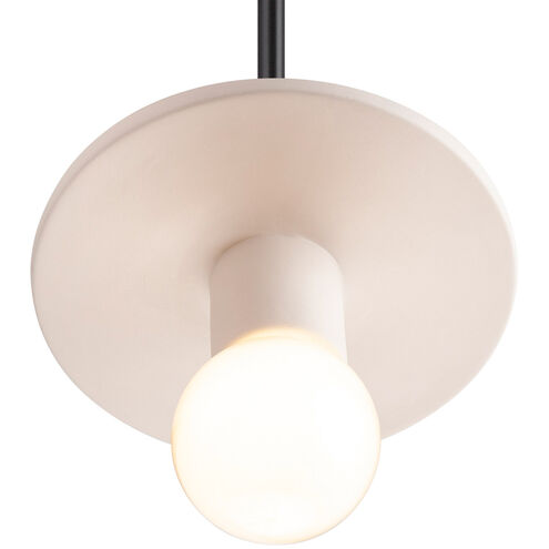 Radiance Collection 1 Light 8 inch Bisque Pendant Ceiling Light