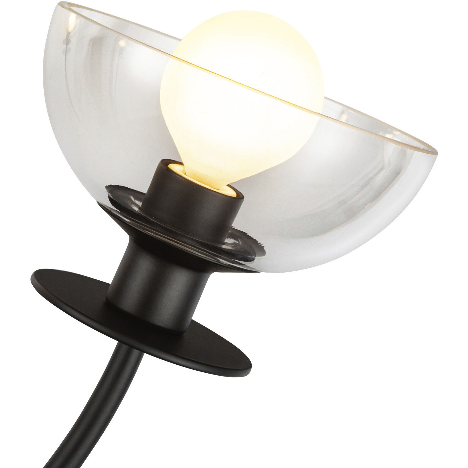 Alora Mood Sylvia 4 Light 26.5 inch Matte Black Chandelier Ceiling Light