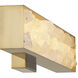 Divinely LED 3 inch Celeste Brass ADA Wall Sconce Wall Light