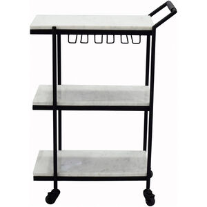 After Hours White Bar Cart