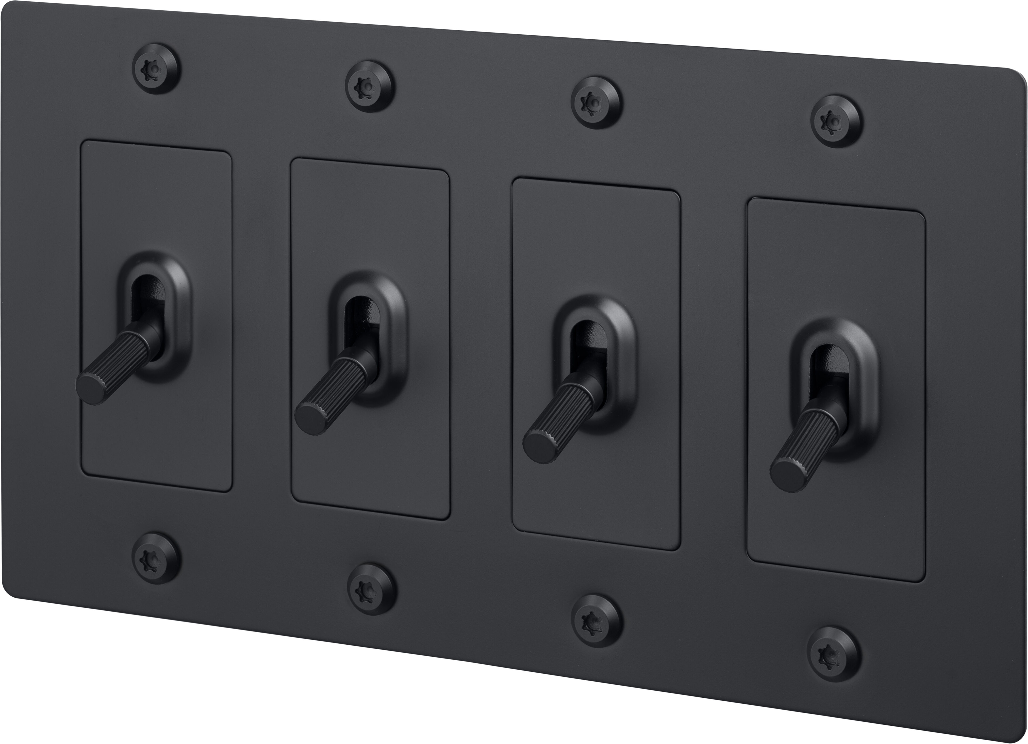 4G Toggle 120-277 Black Light Switch
