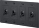 4G Toggle 120-277 Black Light Switch