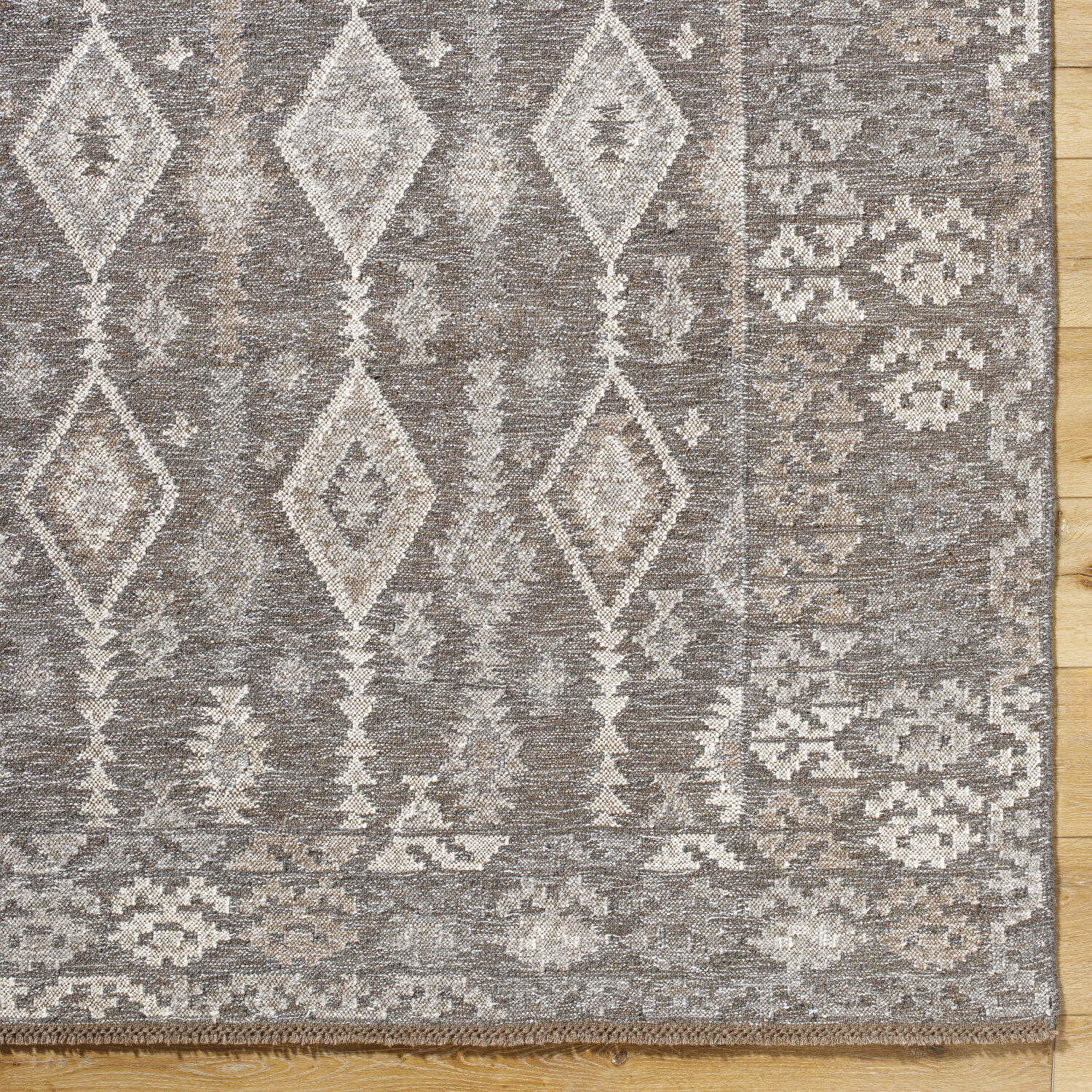 Tempe 36 X 24 inch Nickel / Sage / Metallic - Silver / Prairie Dust / Ash / Walnut Handmade Rug in 2 x 3