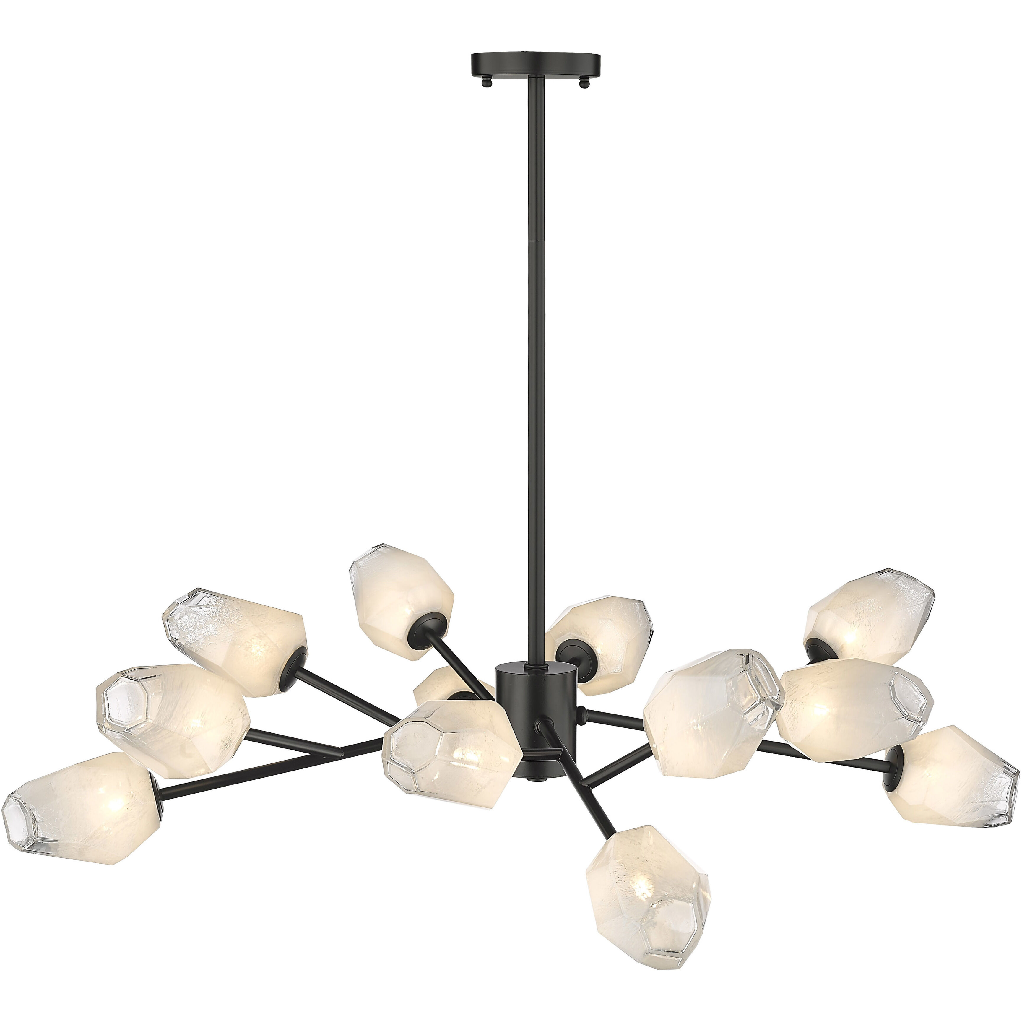 Canada 12 Light 39 inch Black Chandelier Ceiling Light