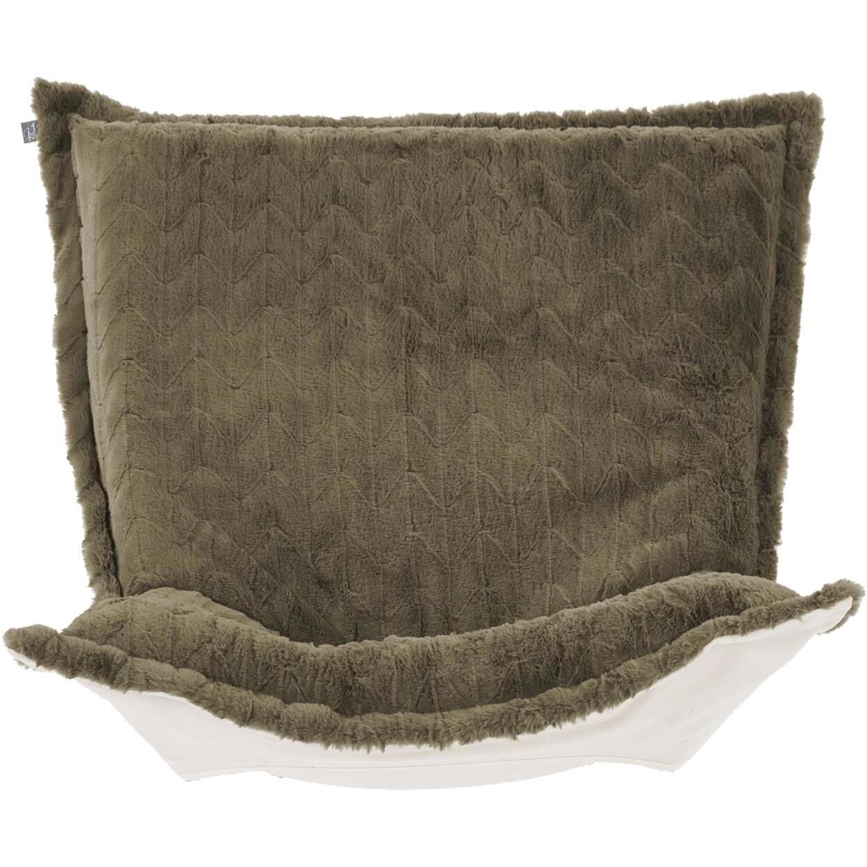 Puff 40 inch Angora Moss Cushion