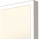 Waterside Collection Lacquered White Wood Shadow Box Style Framed Art