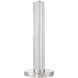 Crystallo LED 7.13 inch Polished Nickel Table Lamp Portable Light