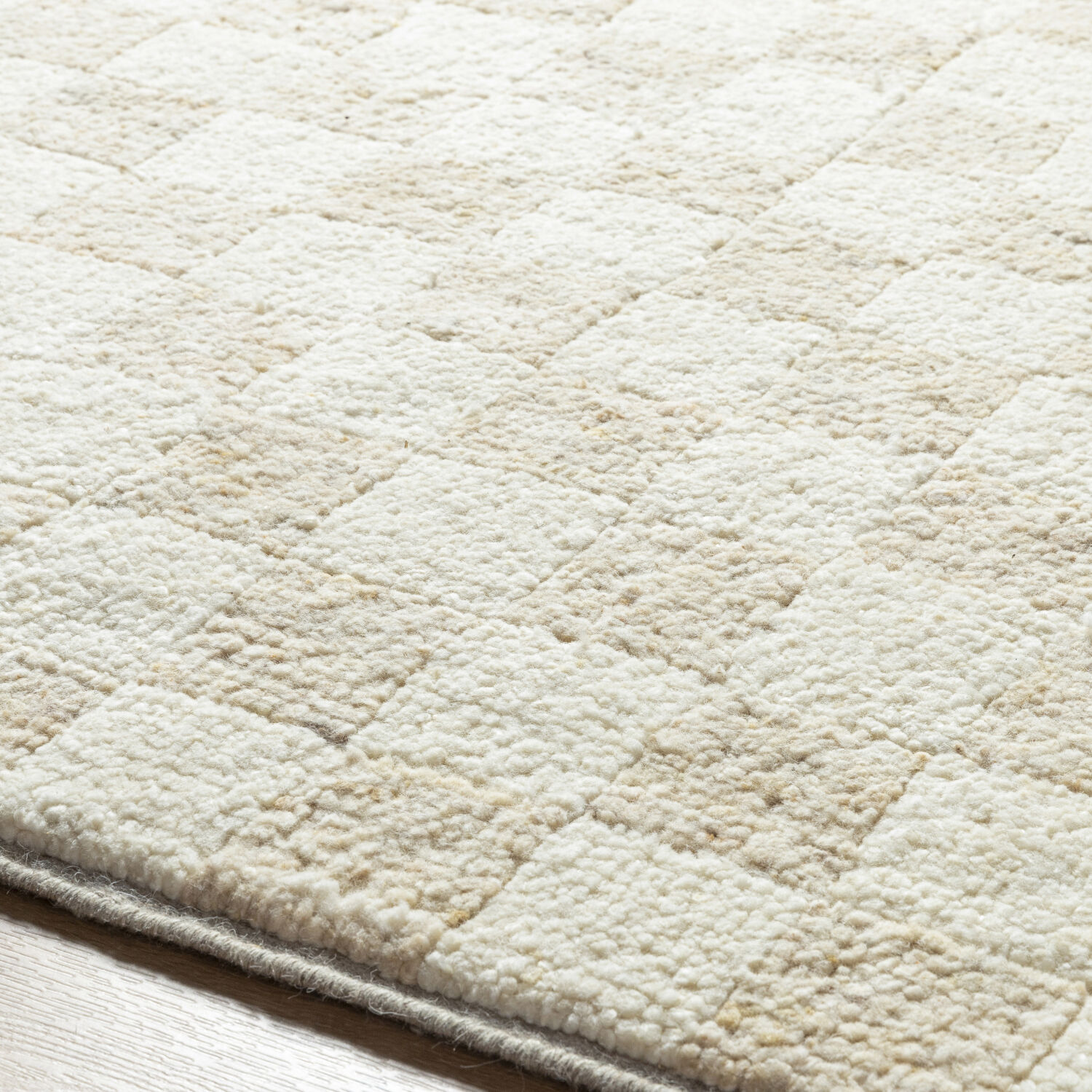 Davey 120 X 96 inch Cream / Light Beige Handmade Rug in 8 x 10