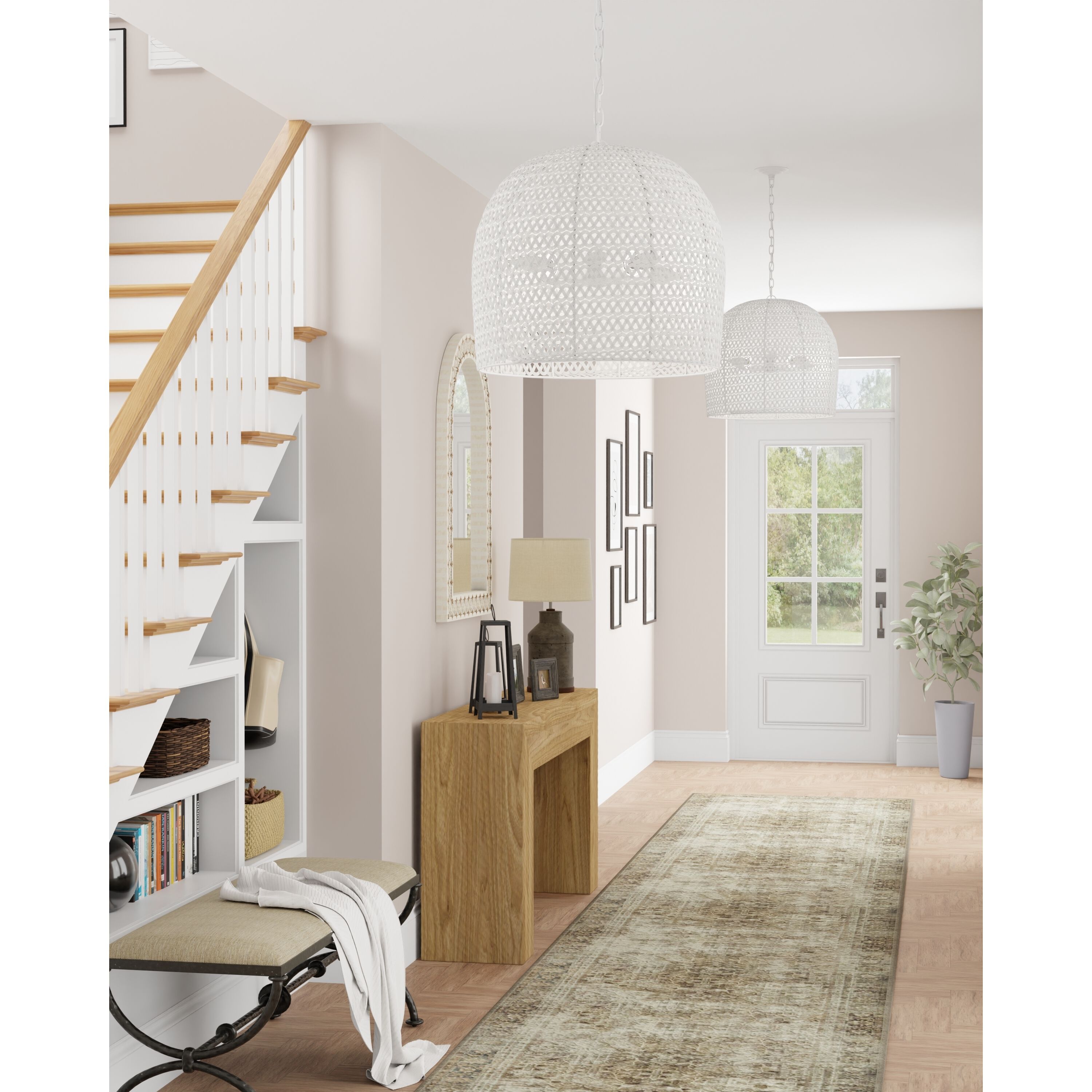 Piero 3 Light 22.25 inch White Chandelier Ceiling Light