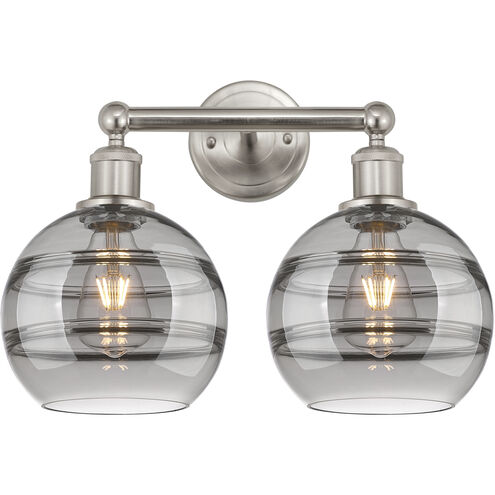 Edison Rochester 2 Light 17 inch Satin Nickel Bath Vanity Light Wall Light