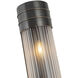 Willard 3 Light 4.38 inch Urban Bronze Bath Vanity Wall Light in Clear Prismatic Glass