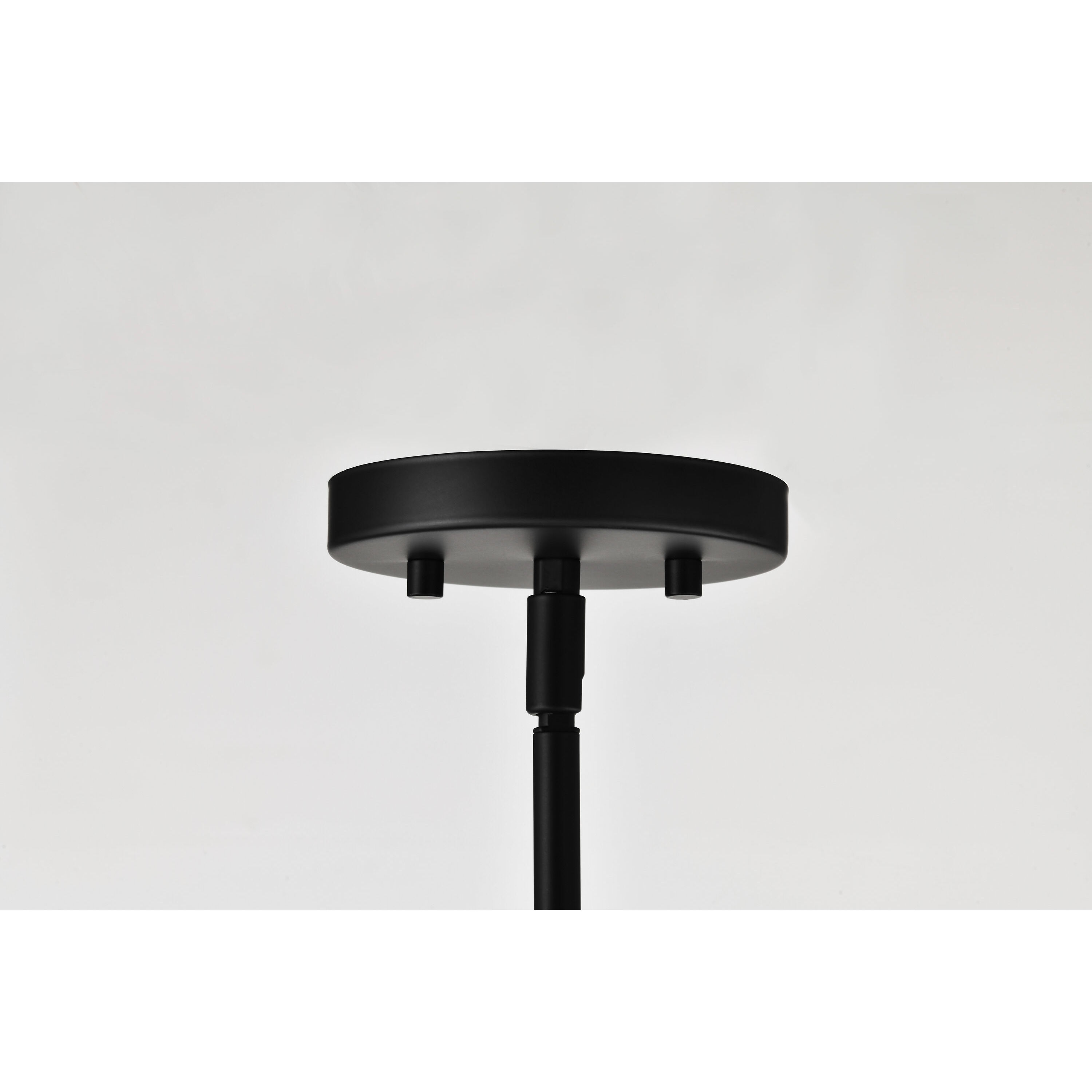 Solara 40 inch Matte Black Chandelier Ceiling Light