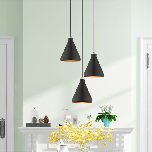 Allison 1 Light 7 inch Black Mini Pendant Ceiling Light