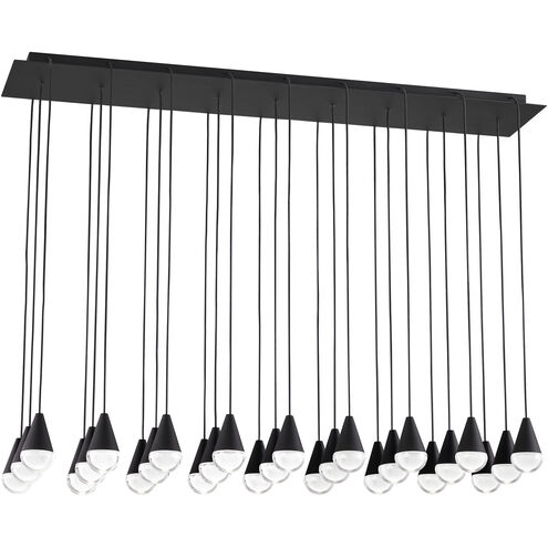 Sean Lavin Cupola LED Nightshade Black Chandelier Ceiling Light, Integrated LED
