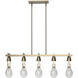 Apothecary 5 Light 40.5 inch Soft Gold Pendant Ceiling Light