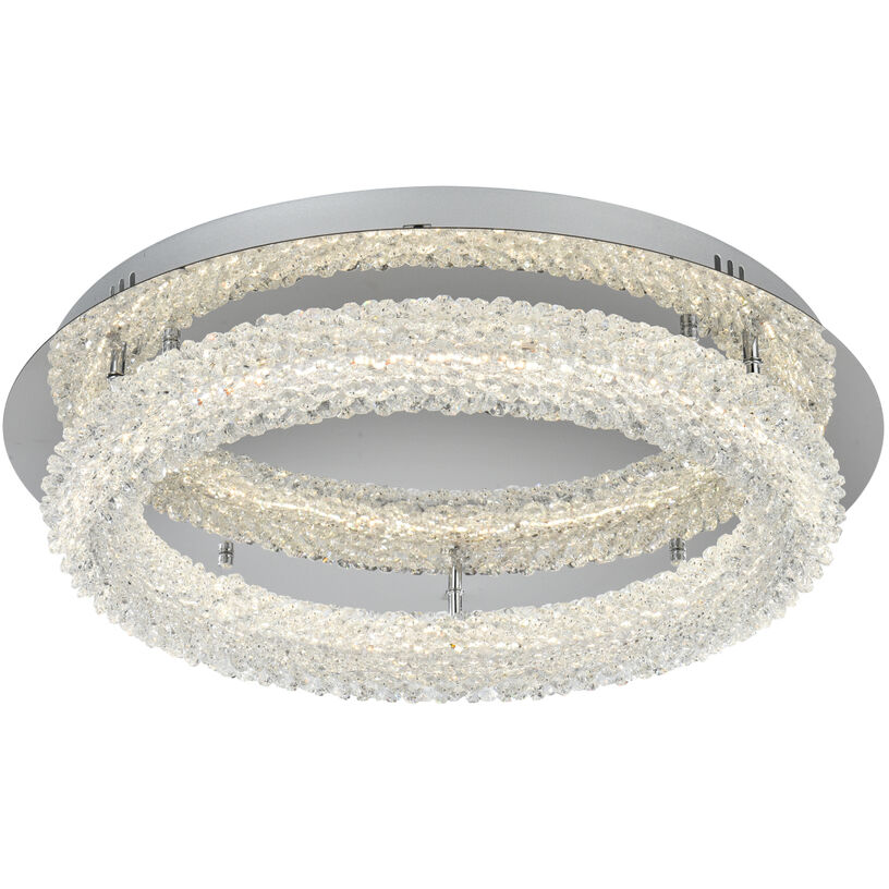 Bowen 1 Light 22 inch Chrome Flush Mount Ceiling Light