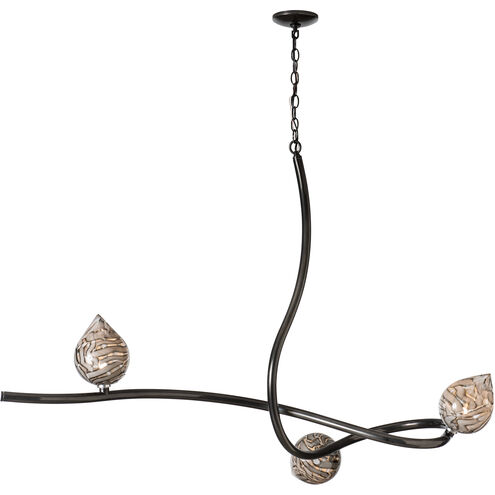 Floret 3 Light 45.3 inch Ink Pendant Ceiling Light