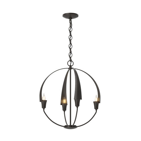 Cirque 4 Light 19 inch Oil Rubbed Bronze Chandelier Ceiling Light, Small