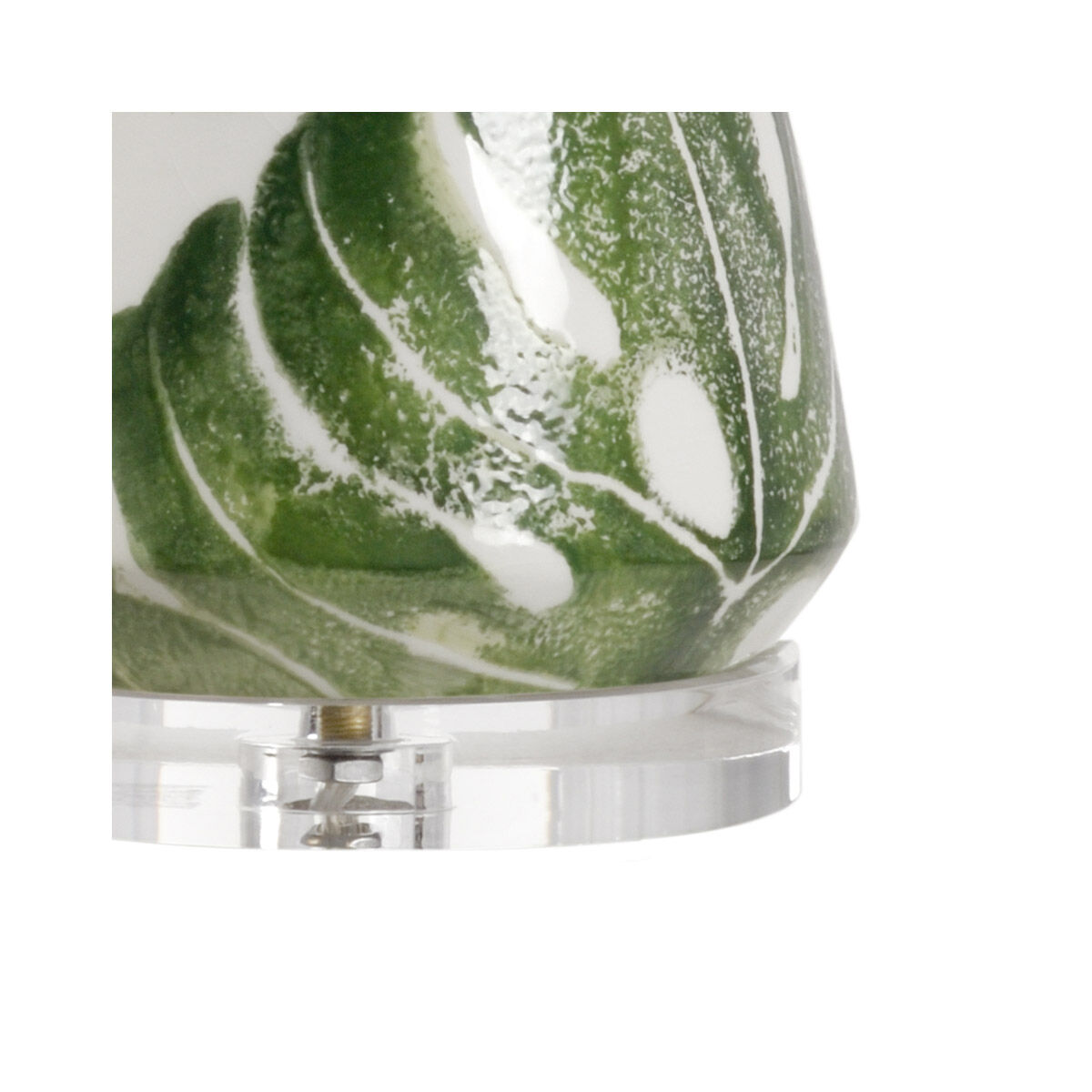 Vietri 33 inch 100 watt White/Green Glaze Table Lamp Portable Light