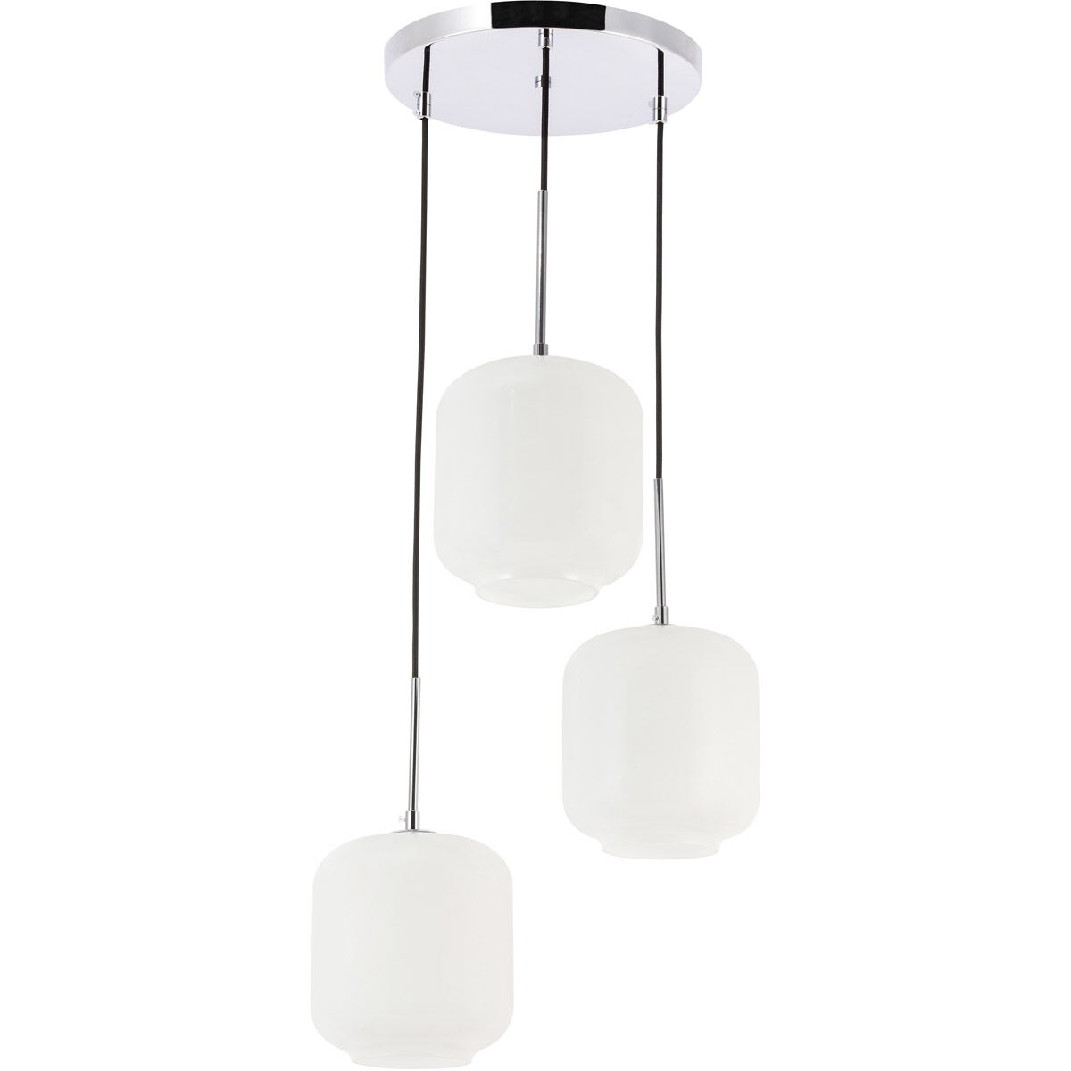 Collier 3 Light 17.5 inch Chrome Pendant Ceiling Light