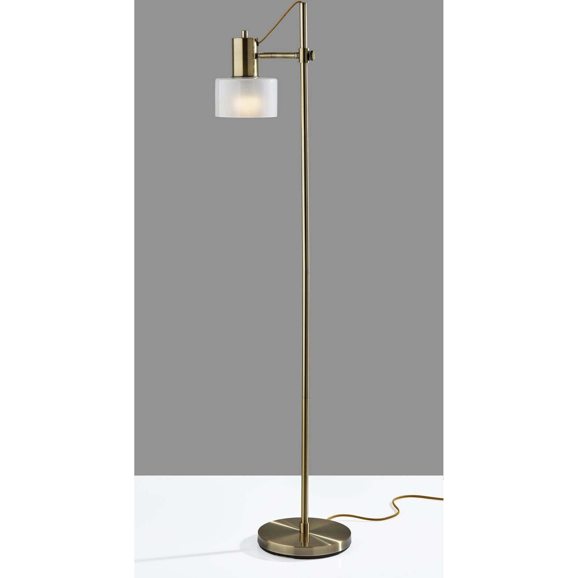 Rhodes 56 inch 40.00 watt Antique Brass Floor Lamp Portable Light