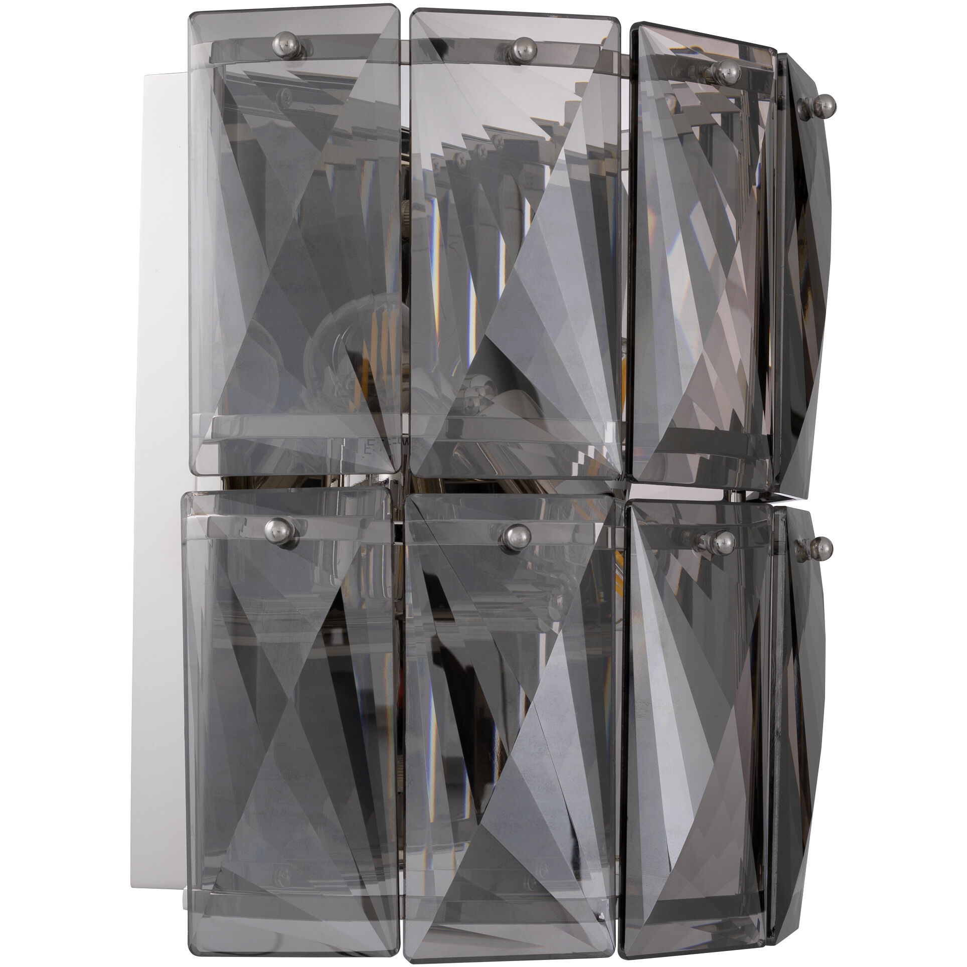 Amazone Wall Lamp Wall Light in Smoke Crystal Glass