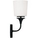 Presley 1 Light 5.5 inch Matte Black Sconce Wall Light