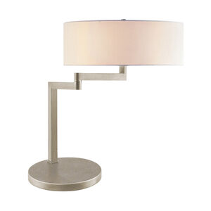 Osso 18.5 inch 75 watt Satin Nickel Table Lamp Portable Light