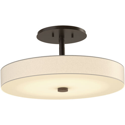 Disq LED 15 inch Bronze Semi-Flush Ceiling Light