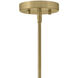 Tori 1 Light 14 inch Lacquered Brass Pendant Ceiling Light