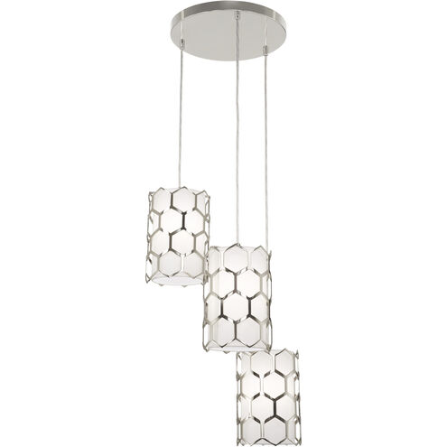 Missing Link 3 Light 18 inch Polished Nickel Pendant Ceiling Light
