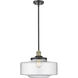 Franklin Restoration Bridgeton 1 Light 11.75 inch Black Antique Brass Mini Pendant Ceiling Light in Incandescent, Seedy