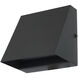 Wedge LED 5 inch Matte Black ADA Wall Sconce Wall Light