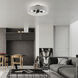 Elmhurst 4 Light 22 inch Black Semi-Flush Ceiling Light, Large