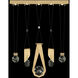 Aria 10 Light 43 inch Gold Pendant Ceiling Light