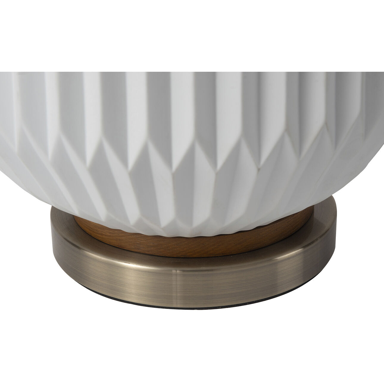 Moraga 24 inch 100.00 watt Walnut and White with Weathered Brass Table Lamp Portable Light