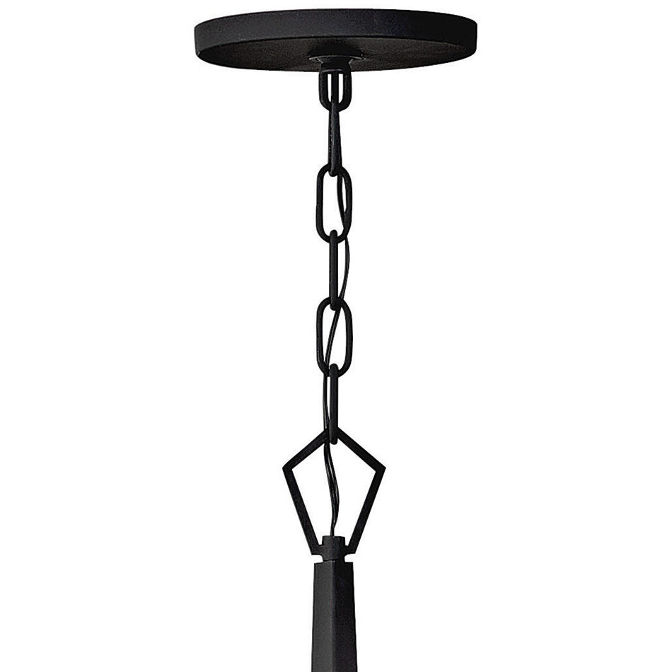Ariel LED 26 inch Black Chandelier Ceiling Light, Orb