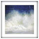 Splash Splish Blue and Turquoise and White and Green Framed Art
