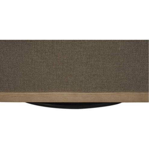 Linden Grey Swivel Chair in Taupe