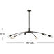 Atera LED 60 inch Black Oxide Chandelier Ceiling Light, Single Tier